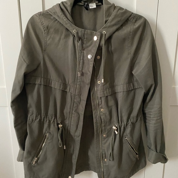 Olive Green Utility Jacket - Picture 4 of 5